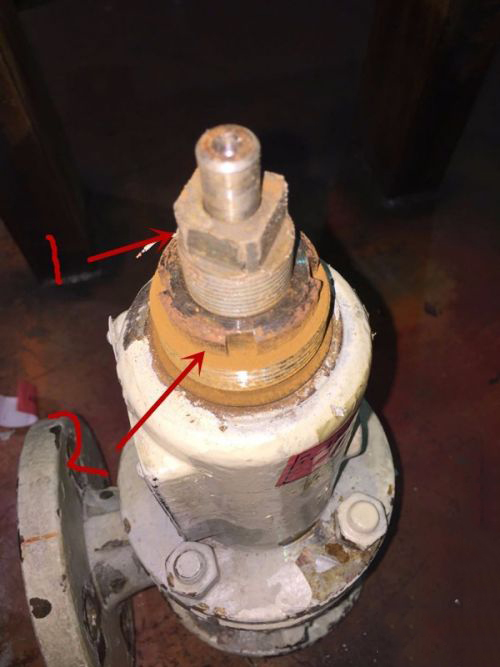 氣罐彈簧式安全閥拆解過程 氣罐彈簧式安全閥拆解過程